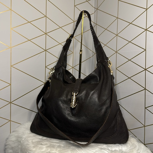 💯Authentic Gucci Hobo Leather Handbag🍀 - Picture 3 of 16